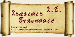 Krasimir Brašnović vizit kartica